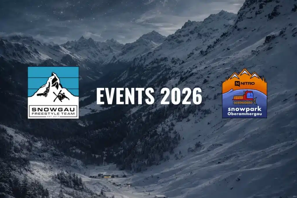 Snowgau Events 2026 – Snowboard & Freeski Highlights im Snowpark Oberammergau